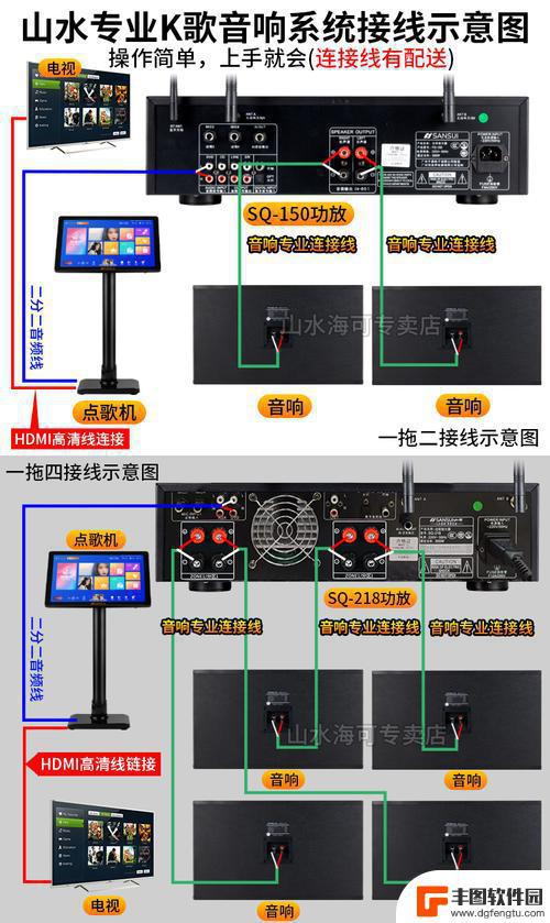 山水音响怎么连接话筒 山水音响话筒连接方法