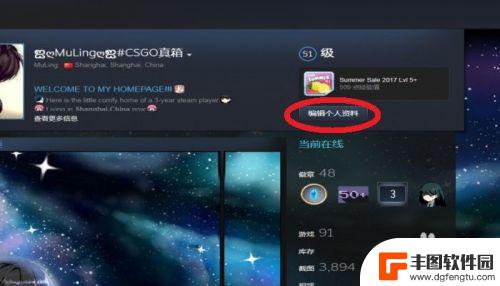 steam名字的横线怎么打 STEAM 个人资料界面 下划线文本