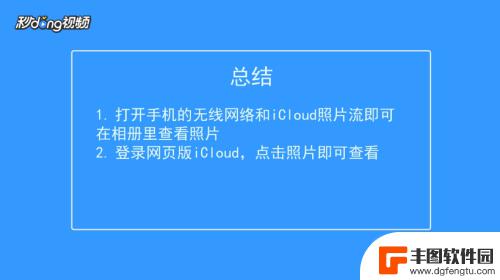 苹果手机怎么进去icloud查看相片 iPhone怎么看iCloud备份的照片