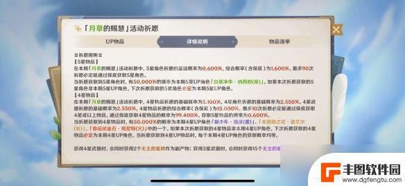 原神保底出金 原神大保底抽出up角色概率