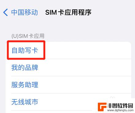 手机自助写卡功能在哪里 iPhone如何自助写sim卡