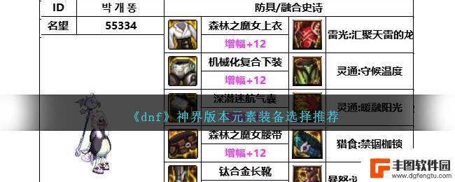 dnf元素师装备推荐 DNF神界版本元素装备推荐