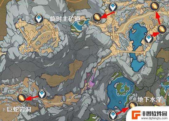 原神石珀采集点路线图 原神石珀采集详细位置分布图