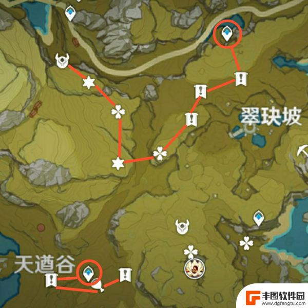 原神开宝箱路线 原神每日高效率刷资源路线图