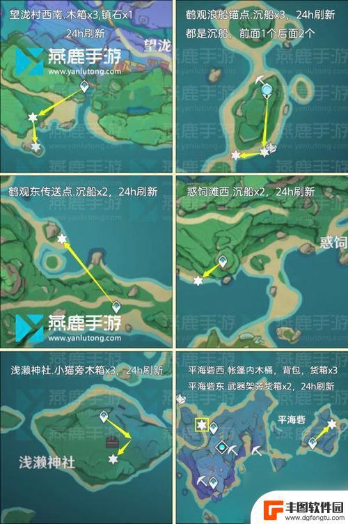 原神狗粮路线图解攻略 原神最新快速刷狗粮路线图攻略