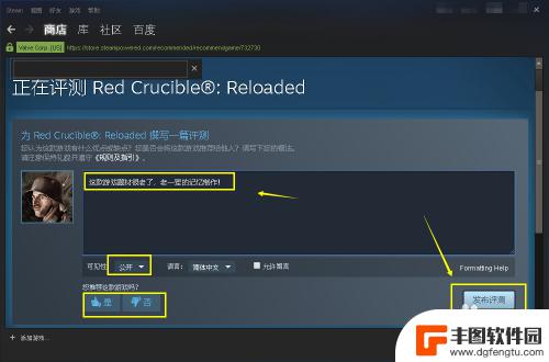 steam评测怎么评论 Steam用户如何评价游戏