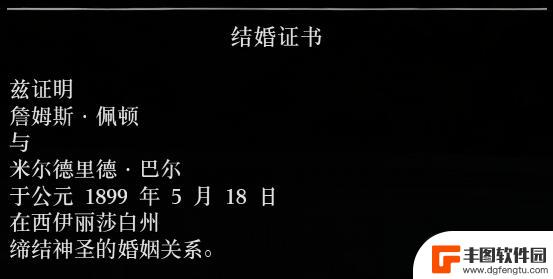 荒野大镖客结婚照 荒野大镖客2新娘照片后续